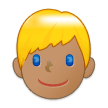 Man: Medium Skin Tone, Blond Hair, Samsung style