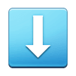 Down Arrow Emoji, Samsung style