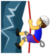 Man Climbing Emoji, Samsung style