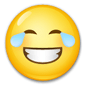 Face with Tears of Joy Emoji, LG style