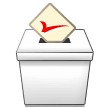 Ballot Box with Check Emoji, Samsung style