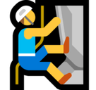 Man Climbing Emoji, Microsoft style