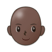 Woman: Dark Skin Tone, Bald, Samsung style