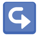 Left Arrow Curving Right Emoji, Facebook style