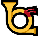 Postal Horn Emoji, Microsoft style
