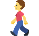 Man Walking Emoji, Facebook style