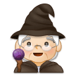 Mage Emoji with Light Skin Tone, Samsung style