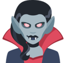Woman Vampire Emoji, Facebook style