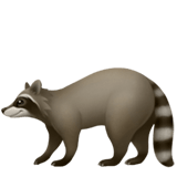 Raccoon Emoji, Apple style