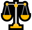 Balance Scale Emoji, Microsoft style