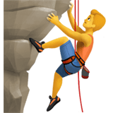 Man Climbing Emoji, Apple style