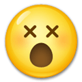 Dizzy Face Emoji, LG style