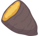 Roasted Sweet Potato Emoji, Facebook style