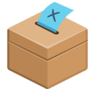 Ballot Box with Ballot Emoji, Facebook style