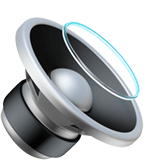 Speaker Medium Volume Emoji, Apple style
