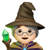 Mage Emoji with Light Skin Tone, Apple style