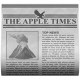 Newspaper Emoji, Apple style